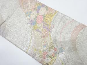 花車模様織り出し袋帯